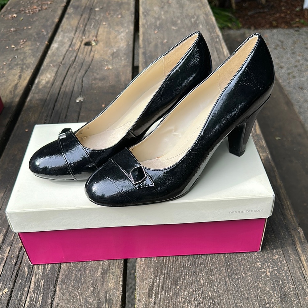 Naturalizer Black Patent Leather Heels